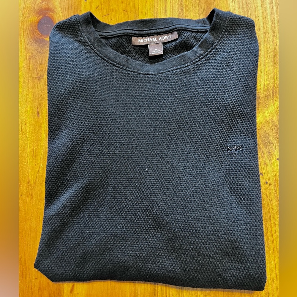 Michael Kors Black Men's waffle net top